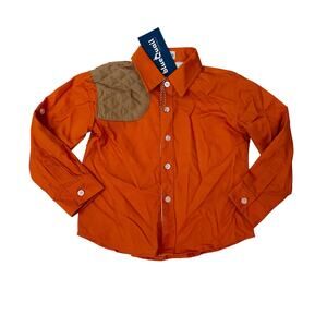 NWT Blue Quail Size 8 Blaze Orange Long Sleeve Shirt